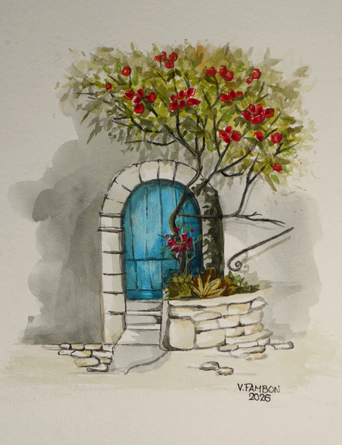 La porte bleue